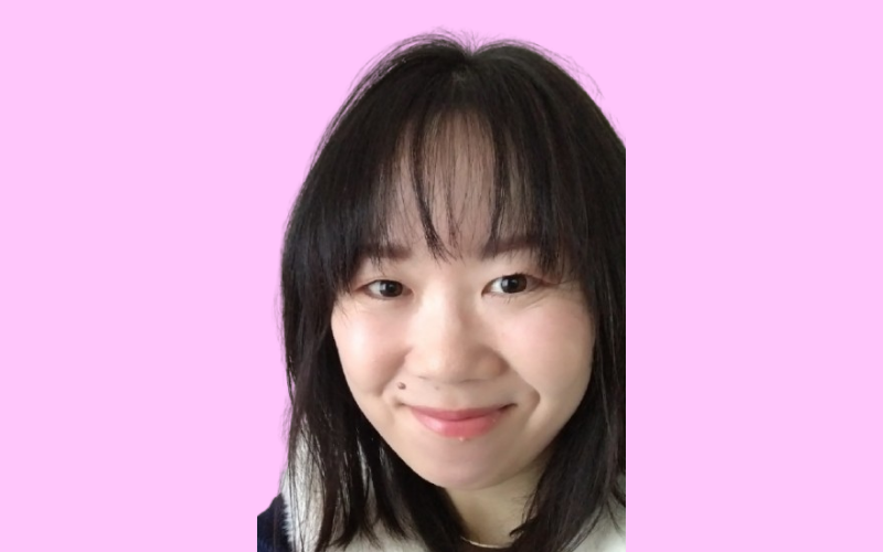 青みピンク背景